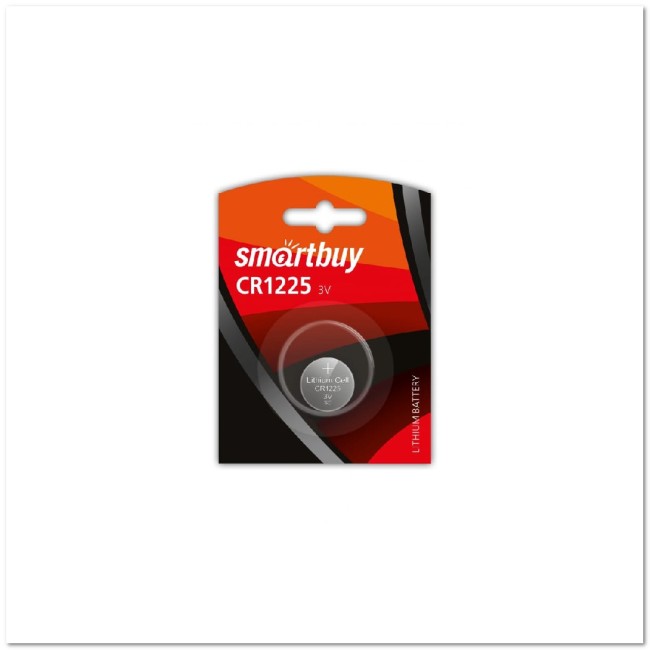 Литиевый элемент питания Smartbuy CR1225/1В 3V