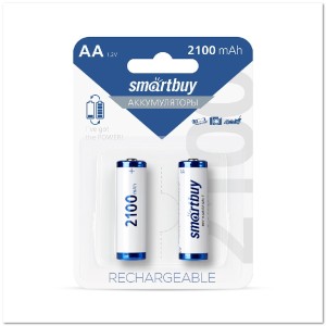 Аккумулятор NiMh Smartbuy AA/2BL 2100 mAh