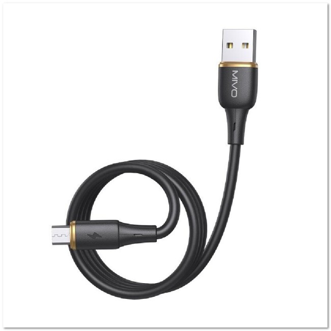 Кабель micro USB MIVO MX-52 (L=1M) 2.4A силиконовый