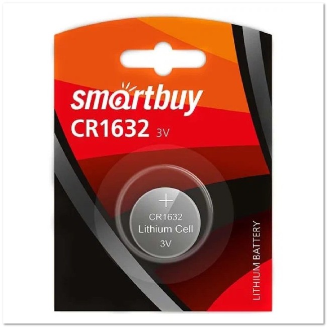 Литиевый элемент питания Smartbuy CR1632/1В 3V