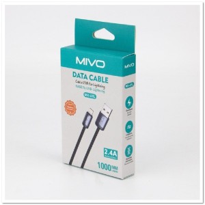 Кабель LIGHTING MIVO MX-49 (L=1M) 2.4A ХБ