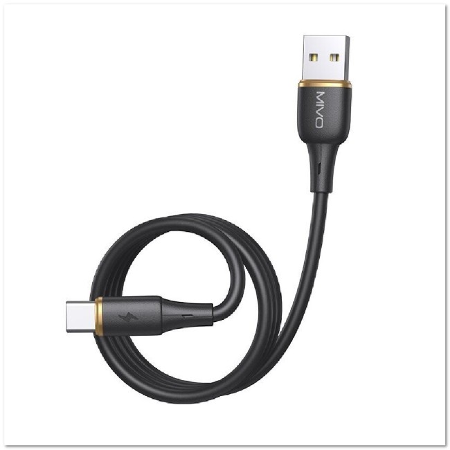 Кабель TYPE C MIVO MX-52 (L=1M) 2.4A силиконовый