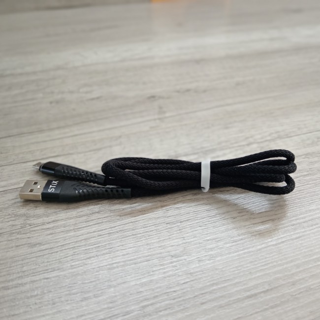 Кабель MICRO USB STIX SX-03 FAST CHARGE 3A (1М) тканевый ХБ Кабель MICRO USB STIX SX-03 FAST CHARGE 3A (1М) тканевый ХБ