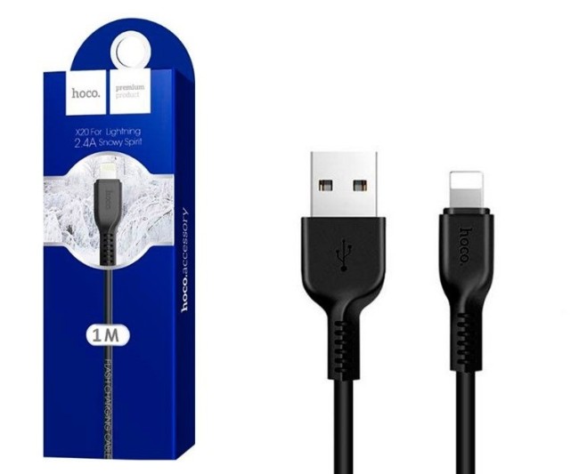 Кабель Lightning HOCO X20  2.4A (L=1M)