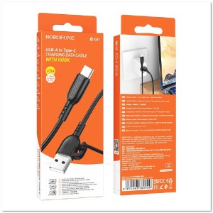 Кабель TYPE C BOROFONE BX91 3А (1М) (круглый) Кабель TYPE C BOROFONE BX91 3А (1М) (круглый)