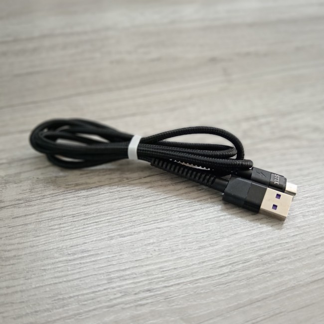 Кабель MICRO USB STIX SX-04 FAST CHARGE 3A (1М) нейлоновый (защита от изломов)