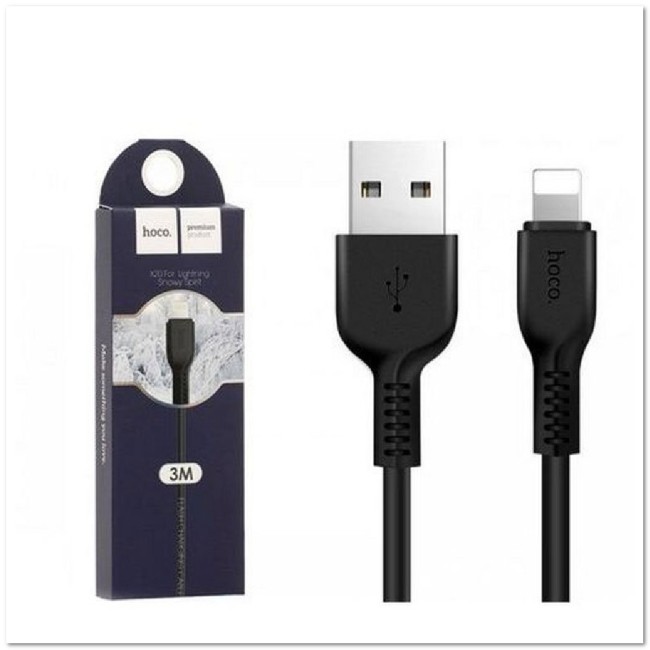 Кабель Lightning HOCO X20  2А (L=3M)
