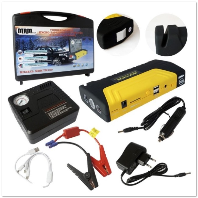 Портативное пусковое устройство HIGH POWER TM150 (10000 mAh) 12В (с компрессором) Портативное пусковое устройство HIGH POWER TM150 (10000 mAh) 12В (с компрессором)