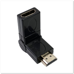 Переходник прямой HDMI-HDMI МАМА-ПАПА поворотный 360