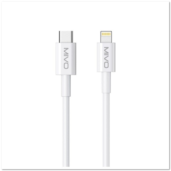Кабель TYPE C на LIGHTNING MIVO MX-27L 2.4А, PD20W, ТПЭ, 1м