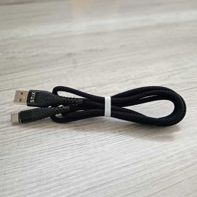 Кабель TYPE C STIX SX-03 FAST CHARGE 3A (1М) тканевый ХБ Кабель TYPE C STIX SX-03 FAST CHARGE 3A (1М) тканевый ХБ
