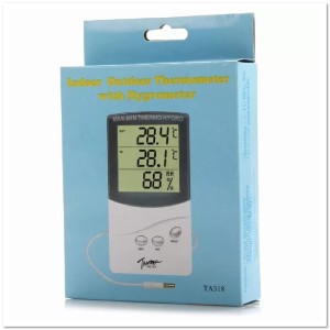 Термометр гигрометр электронный с двумя датчиками ТА318