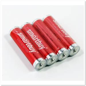 Батарейка алкалиновая 1.5V Smartbuy LR03 ААА 4S (24шт в уп.) Батарейка алкалиновая 1.5V Smartbuy LR03 ААА 4S (24шт в уп.)