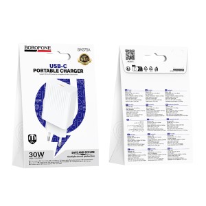 СЗУ BOROFONE BAS75A c TYPE-C портом PD30W СЗУ BOROFONE BAS75A c TYPE-C портом PD30W
