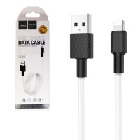 Кабель Lightning HOCO X29  2А (L=1M) резиновый рифлёный