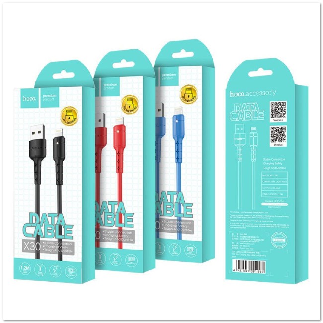Кабель Lightning HOCO X30  2А (L=1,2M)