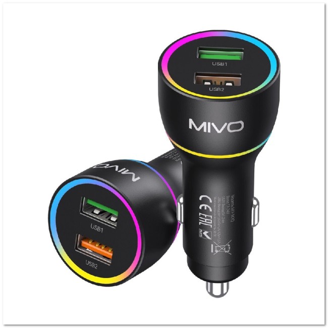 АЗУ MIVO MU-342Q с 2-мя USB  PD30W