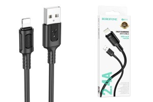 Кабель Lightning  BOROFONE BX111 2.4А, ПВХ, 1м