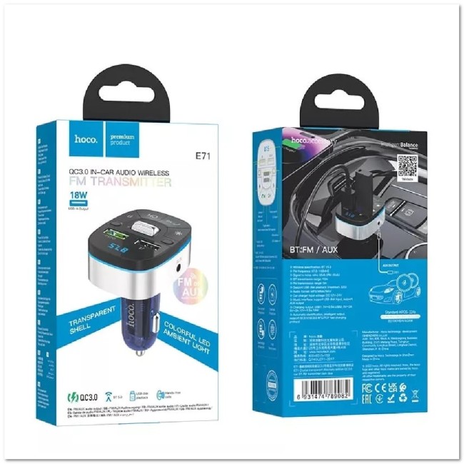 BLUETOOTH FM-модулятор HOCO E71