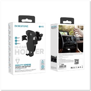 Автодержатель BOROFONE BH55 гравитационный, в дефлектор