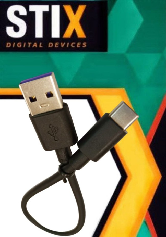 Кабель TYPE C STIX SX-08 FAST CHARGE 2.4A (0,2М) резиновый (тех.пак.)
