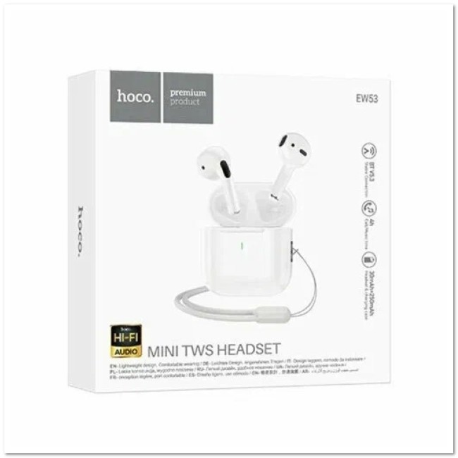 Беспроводные наушники HOCO EW53 TWS WHITE