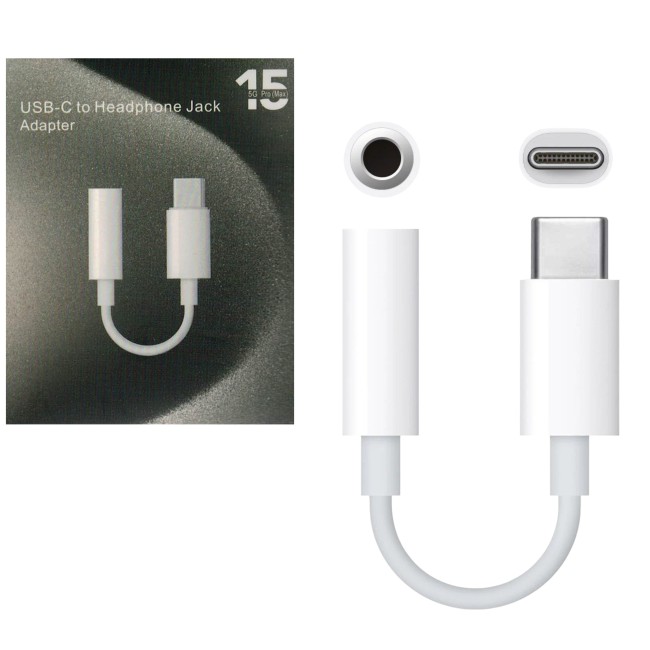 Кабель OTG TYPE C - AUX 3.5 FOXCONN CQ031 120 mm