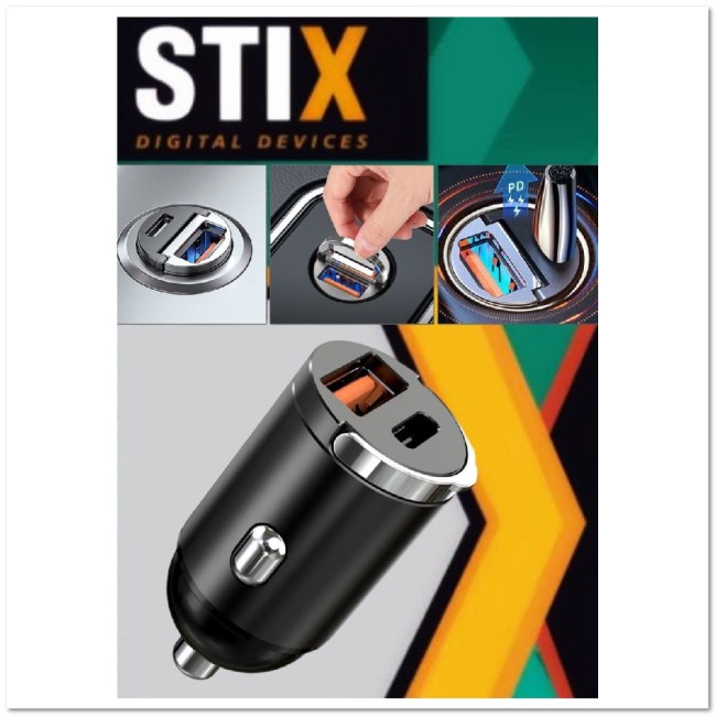 АЗУ STiX BLD-P90 с USB+PD38W короткое