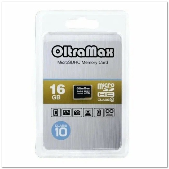 MicroSD OltraMax 16 Гб 10 класс