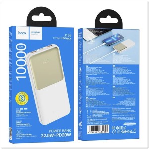 POWERBANK HOCO J136 10000 mAh 22.5W+PD20W 2 USB, Micro USB 18W, TYPE-C 20W, LED-дисплей