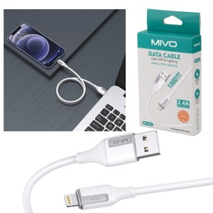 Кабель LIGHTNING MIVO MX-53 (L=1M) 2.4A силиконовый Кабель LIGHTNING MIVO MX-53 (L=1M) 2.4A силиконовый
