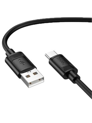 Кабель TYPE C HOCO X122 Silicone 3A (L=1М) (ЗАЩИТА ОТ ДЕТЕЙ/ОТ ПЕРЕГРЕВА/ОТ МОРОЗА)