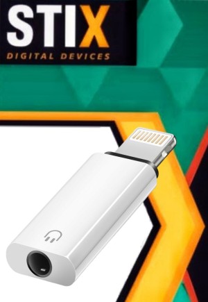 Переходник OTG Lightning - AUX 3.5 STiX SX-017 (однокорпусной)