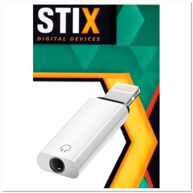 Переходник OTG Lightning - AUX 3.5 STiX SX-017 (однокорпусной) Переходник OTG Lightning - AUX 3.5 STiX SX-017 (однокорпусной)