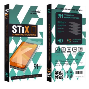 Защитное стекло STiX 10D Xiaomi Redmi Note 14 BLACK