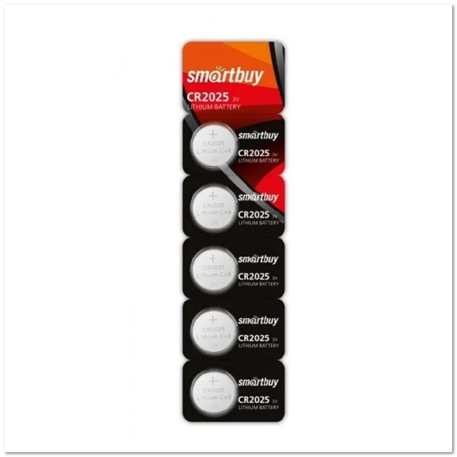 Литиевый элемент питания Smartbuy CR2025 3V