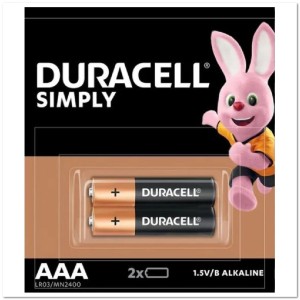 Батарейка алкалиновая DURACELL LR03 AAA BL2