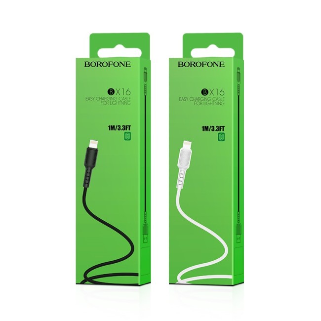 Кабель Lightning  BOROFONE BX16 2А (1М) (круглый)