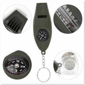 Компас 4 в 1 (свисток, термометр, лупа) Следопыт с карабином Компас 4 в 1 (свисток, термометр, лупа) Следопыт с карабином