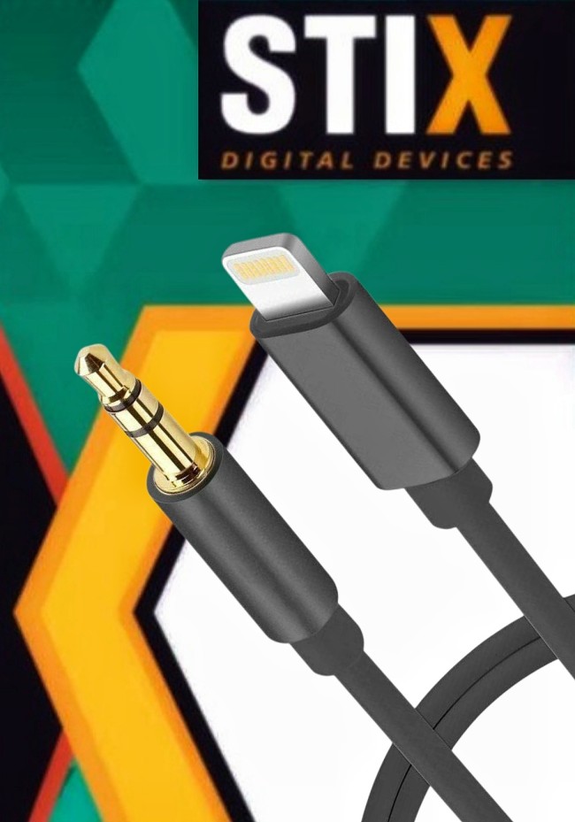 Кабель OTG Lightning - AUX 3.5 STiX X-025 (папа-папа)