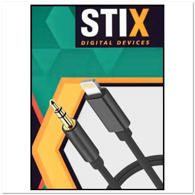 Кабель OTG Lightning - AUX 3.5 STiX X-025 (папа-папа)