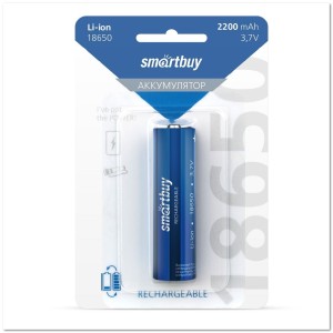 Аккумулятор Smartbuy LI 18650  2200 mAh